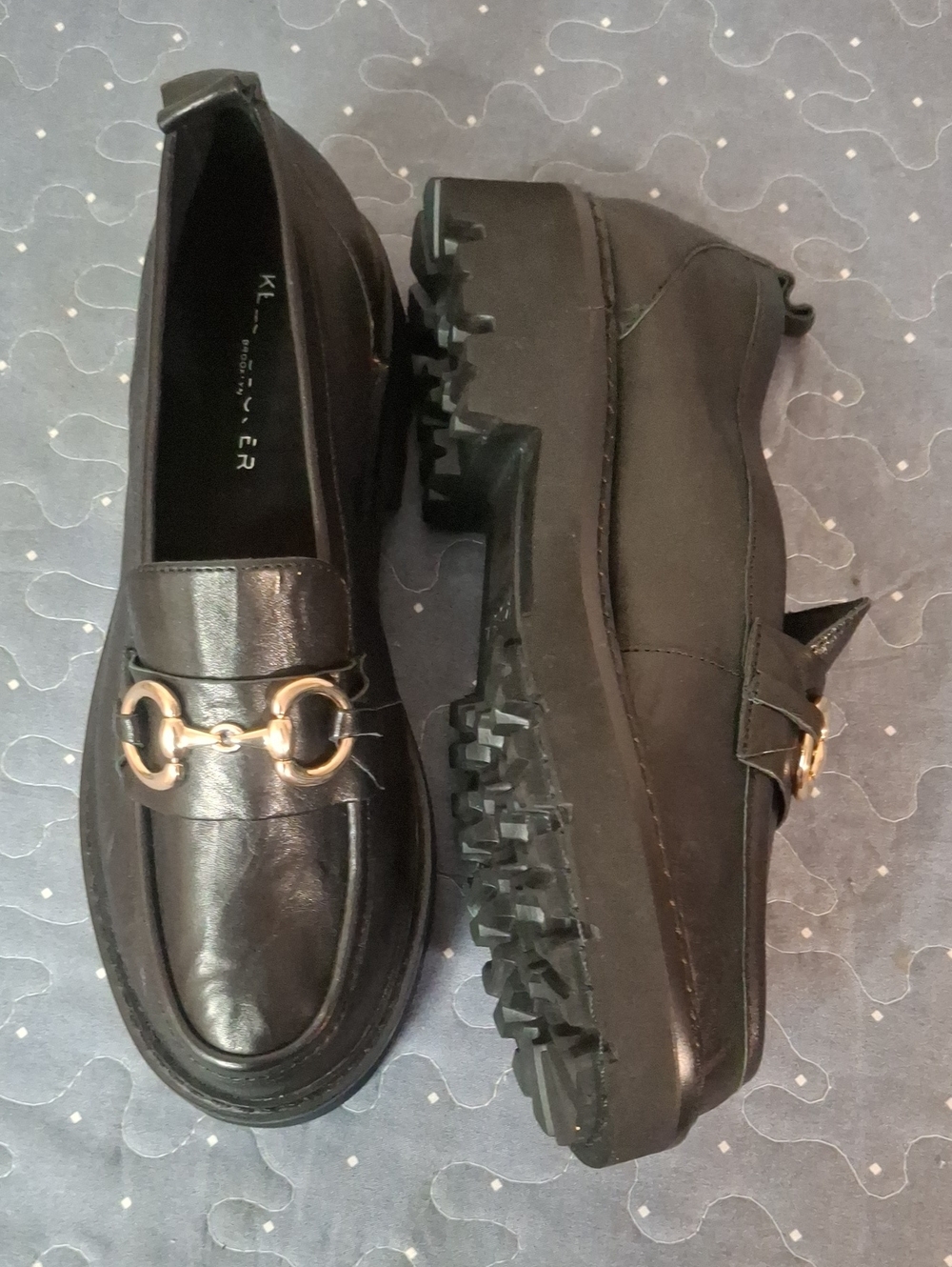 Kelsi Dagger Black Women's Chunky Loafer size 7